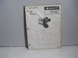 Sanyo VCR200    basic  manual - $1.97