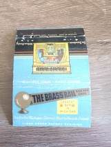 The Brass Rail Bar &amp; Grill - Longest Bar In Michigan Matchbook Cover - £11.95 GBP