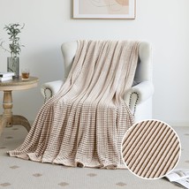 Pleasant Boulevard | Fuzzy Throw Blanket Double-Sided Design Checkered S... - $31.93