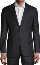 Hickey Freeman Sz 38R Milburn II Wool Suit Jacket Black Sport Coat Blazer $850! - £89.51 GBP