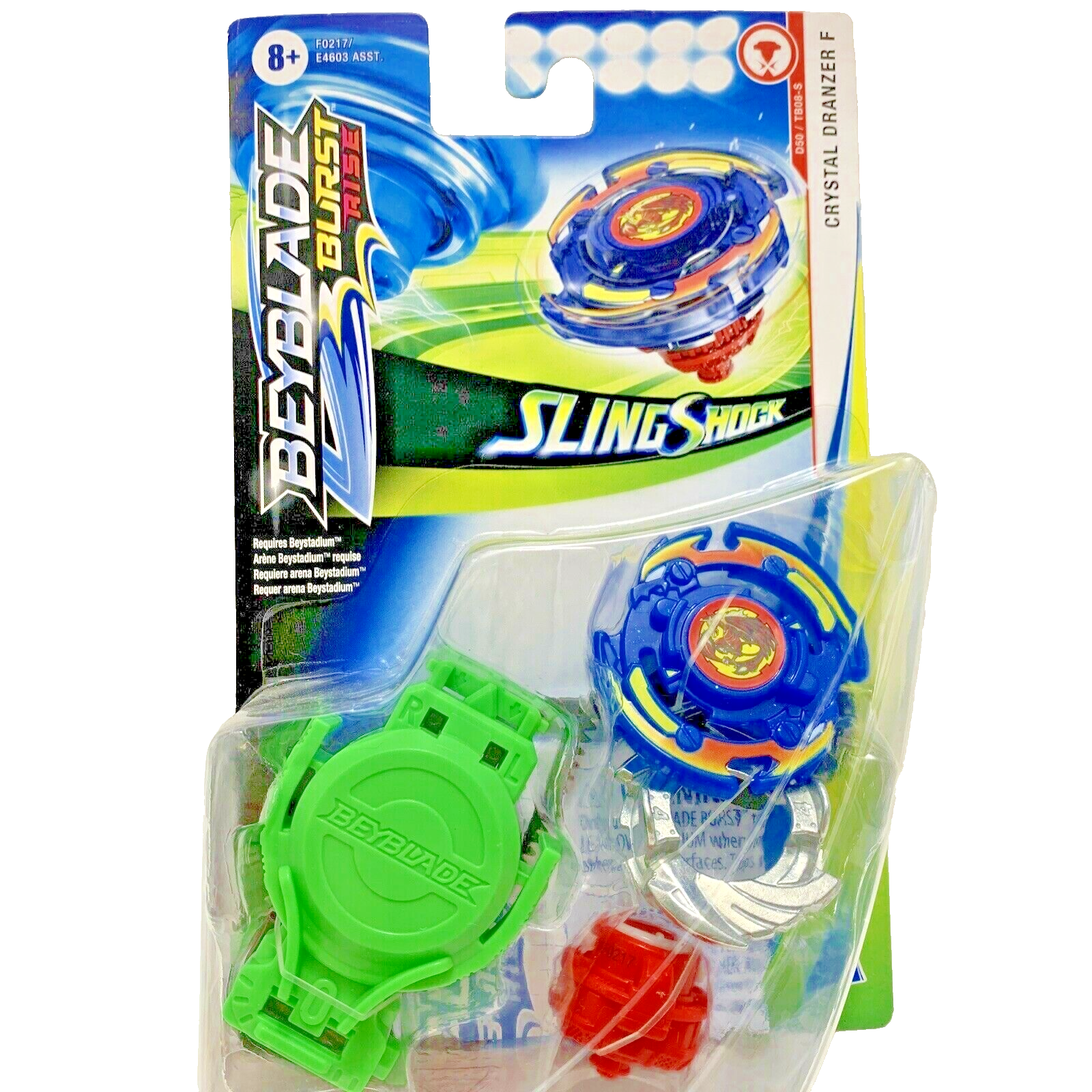 Beyblade Burst Rise Sling Shock Crystal Dranzer F Starter Pack Battling Top NEW