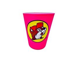 Buc-ees Logo Shot Glass Neon Pink Beaver Coated Shot Glass 1.5 oz Rare B... - $287.13 MXN