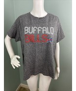 Women&#39;s NFL Team Apparel Buffalo Bills S/S Gray Heathered Tee Sz Medium - $16.82