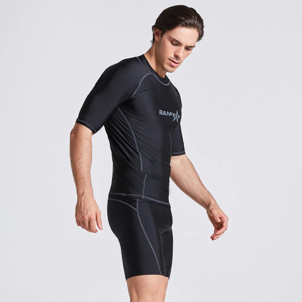 Sporting Men&#39;s New Quick Dry Short Sleeve Windproof Men&#39;s Swimwear Top Swimwear  - £38.25 GBP
