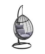 SereneLife Wicker Rattan Swing Chair - Washable Nonslip Soft Swing Chair... - €141,16 EUR