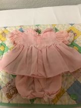 Vintage Cabbage Patch Kids Hard To Find Pink Country Dress &amp; Bloomers - £90.34 GBP