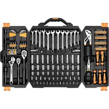 192 Piece Mechanics Tool Set Socket Wrench Set,Auto Repair Hand Tool Kit... - £128.79 GBP
