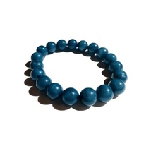 Vintage Lucite Beads Bracelet Turquoise Blue - £21.23 GBP