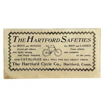 Hartford Cycle Co Bicycles 1894 Advertisement Victorian Safeties #1 ADBN1w - £11.21 GBP