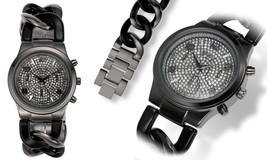 NEW Geneva 9464 Women&#39;s Liestal Collection Two Tone Bangle Diamond Dial Watch - £13.41 GBP