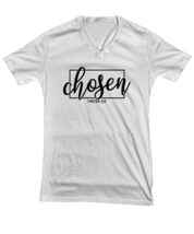 Religious TShirt Chosen 1 Peter 2:9 White-V-Tee  - £18.33 GBP