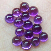 100 piece 10x10 mm Round Natural Amethyst Loose Gemstone Wholesale Lot - £63.48 GBP