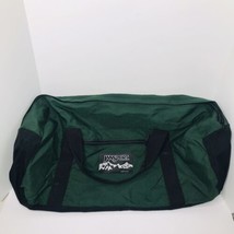 Vintage Jansport Large Duffle Bag Green USA Made 27” X 12” Gym Athletic Retro - £27.14 GBP