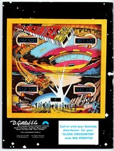 Close Encounters Of The Third Kind Pinball Flyer 1978 Original 8.5 x 11&quot;... - £38.25 GBP