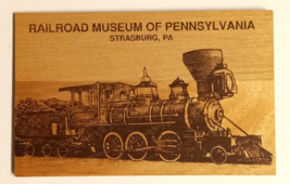 Railroad Museum of Pennsylvania Strasburg PA Wooden Wood Vandercraft Postcard - £11.72 GBP