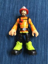 Rescue Heroes Rocky Canyon Mountain Forrest Fuego 6&quot; Firefighter Figure ~719A - £7.55 GBP