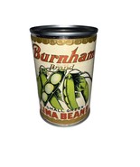 VTG Advertising Edgett But ham CO Newark NY Small Green Lima Beans Can - €11,62 EUR