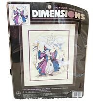 The Wonderful Wizard Dimensions Counted Cross Stitch 12&quot;x16&quot; NEW - $316.98 MXN