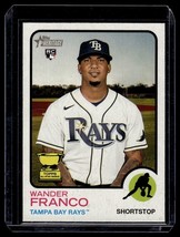 2022 Topps Heritage Wander Franco RC Tampa Bay Rays #347 - £1.45 GBP