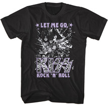 Kiss Shattered Glass Let Me Go Men&#39;s T Shirt Rock &amp; Roll Glam Band Album Tour - £21.55 GBP+