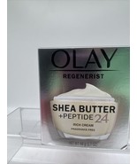 Olay Regenerist Shea Butter + Peptide 24 Face Moisturizer Fragrance-Free... - $12.29