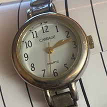 Ladies Carriage by Timex Silver Tone St. Steel Quartz Watch Working - $15.52