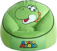 Idea Nuova Super Mario Yoshi Micromink Bean Bag Chair From Nintendo. - £248.95 GBP
