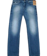 True Religion Skinny AUTHENTIC Blue Men&#39;s Cotton Jeans Pants Size W 36 - £145.91 GBP
