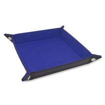 BCW 8 Inch Rectangular Leather Dice Tray - Blue (1-DT-REC-BLU) - £15.81 GBP