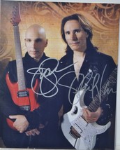 Steve Vai &amp; Joe Satriani Signed Photo - G3, G4, Frank Zappa w/COA - £227.33 GBP