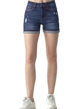 Risen cuffed mid-rise short - plus in Dark Wash - size 1X - £27.35 GBP