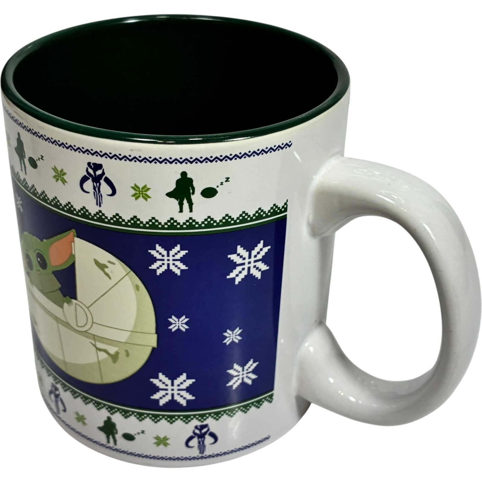 Star Wars Grogu Baby Yoda Christmas Sweater Large Ceramic Coffee Mug Cup 20 Oz Item image 4
