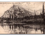 Rundle Mountain Bow River Banff Alberta Canada UNP DB Postcard N22 - £2.30 GBP