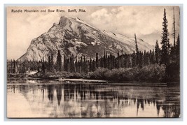 Rundle Mountain Bow River Banff Alberta Canada UNP DB Postcard N22 - £2.28 GBP