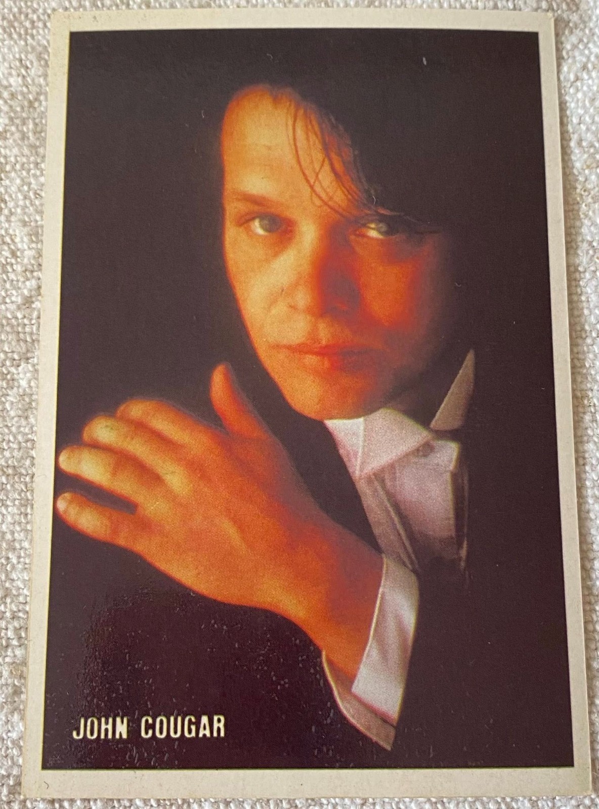 ⭕VTG card pocket calendar 1986 JONH COUGAR Portugal group music singer - $4.46
