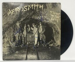Aerosmith Band Signed Autographed &quot;Night in the Ruts&quot; Record Album - Mueller COA - £314.53 GBP