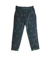 Brooks Brothers 346 Green Corduroy Skiing Penguins Flat Front Pants Size... - €34,34 EUR