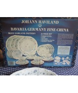 Vintage 20 Pc. HAVILAND BLUE GARLAND China DINNERWARE in Original Box - ... - £73.26 GBP