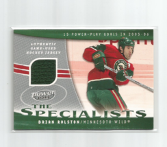 Brian Rolston (Minnesota) 2006-07 Upper Deck Power Play The Specialists Relic Br - £5.83 GBP