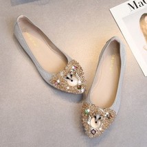 Winter Women Pregnant Shoes Ballet Foldable Crystal Slip on Designer Sandals Lux - £22.99 GBP