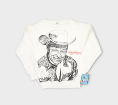 Vintage Roy Rogers Crewneck Sweatshirt Kids 12 Young Rascals Cowboy Photo - $102.75