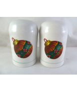 Christmas Salt and Pepper Shakers Ball Ornament design Atico USA 4&quot; Tall - $11.57