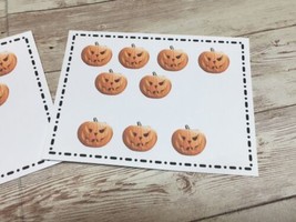 Pumpkin Count - Cards for Learning Center 40 Cards- Teaching supplies - £8.86 GBP