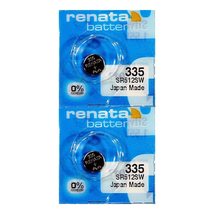 Renata 335 SR512SW Batteries - 1.55V Silver Oxide 335 Watch Battery (10 Count) - £4.05 GBP+