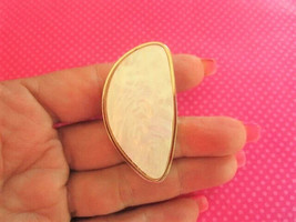 Vintage chunky white geo ring - $8.90