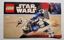 LEGO Star Wars 7667 Imperial Dropship Instruction Manual ONLY  - £7.89 GBP