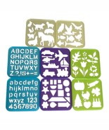 Tupperware Stencil Art 8 Piece Vintage Dated 1987 Celebration Stencil Set - $19.60