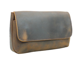 Vagarant Traveler Vintage Cowhide Leather Slim Waist Pack Phone Holder B106.VB - £41.70 GBP