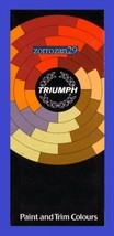 1980 TRIUMPH DOLOMITE,SPITFIRE,TR7 PAINT &amp; TRIM COLOURS BROCHURE FOLDER ... - £17.89 GBP