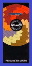 1980 TRIUMPH DOLOMITE,SPITFIRE,TR7 PAINT &amp; TRIM COLOURS BROCHURE FOLDER ... - £18.25 GBP